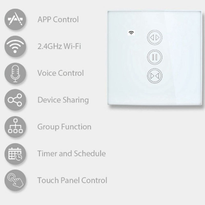 WiFi European Switch Electric Motorized Smart Curtain Switch Roller Shutter