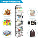 Over The Door Hanging Organizer 5 Large Pockets with Clear Window (White) Newly