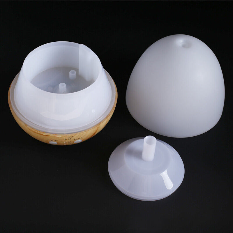 235ML Ultrasonic Air Humidifiers Wood Grain Egg Design Essential Oil Aroma-17828