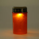 Grave Electronic LED Candle Lamp Flameless Solar Decorative Tea Light (Red)