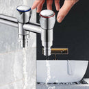 2Pcs/Set Replacement Hot And Cold Tap Top Faucet Handle Knob Red+Blue