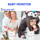 Cute Wireless Baby Monitor Cry Alarm Reminder 2 Way Audio Talk Portable Mini