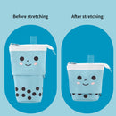 Pencil Case Standing Stationery Bag-Transformer Bag Smile Face Dot Organizer