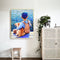Holding Dog Boy Oil Paint By Numbers Kits Canvas Picture DIY Wall Art Craft