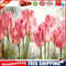 Painting By Numbers Kit DIY Beautiful Flower Canvas Oil Art Picture Craft