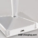 Color Touching Control Transparent Rechargeable Night Light Teacup Crystal Lamp