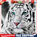5D DIY Round Drill Diamond Painting White Tiger Kit Rhinestone Drawing Set
