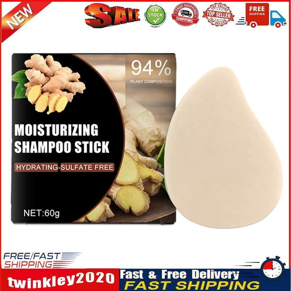 Pure Essence Hair Moisturizing Shampoo Soap Anti Loss Hair Care (Ginger) Newly