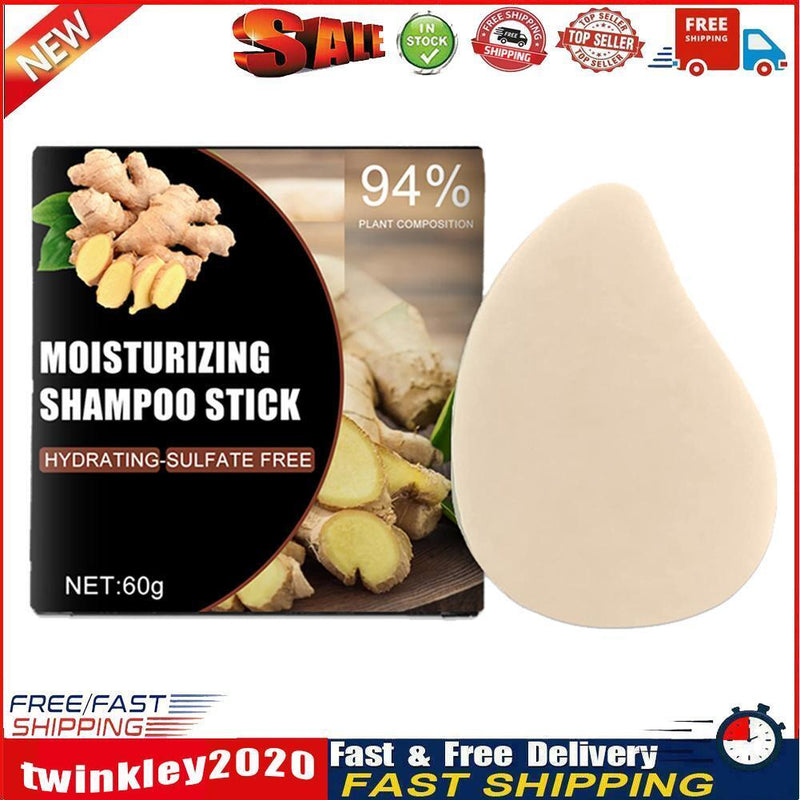 Pure Essence Hair Moisturizing Shampoo Soap Anti Loss Hair Care (Ginger) Newly