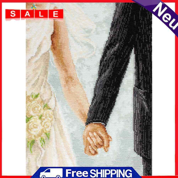 Full Embroidery Holding Hands Stamped 11CT Needlework Sets DIY Cross Stitch Kits