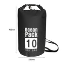 Waterproof Dry Bag Pack Sack Swimming Kayaking River Trekking (10L Black) Newly