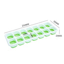3*14 Grid Ice Cube Tray Mold DIY Popsicle Ice Cube Freezer with Cover Green