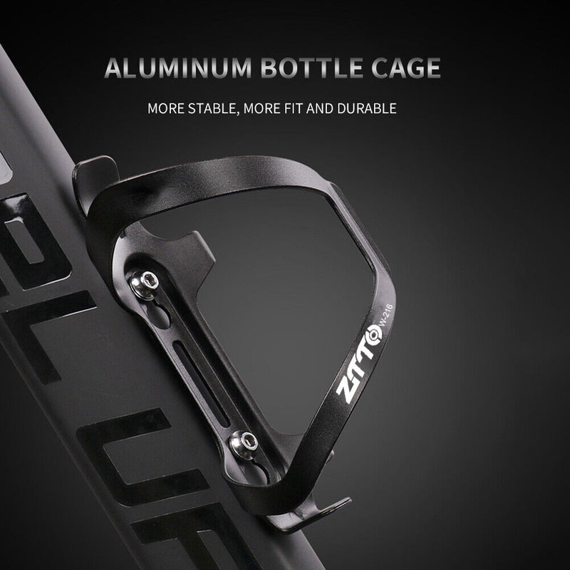 ZTTO MTB Bicycle Bottle Cage Ultralight Aluminum Kettle Bike Rack (Black) Newly