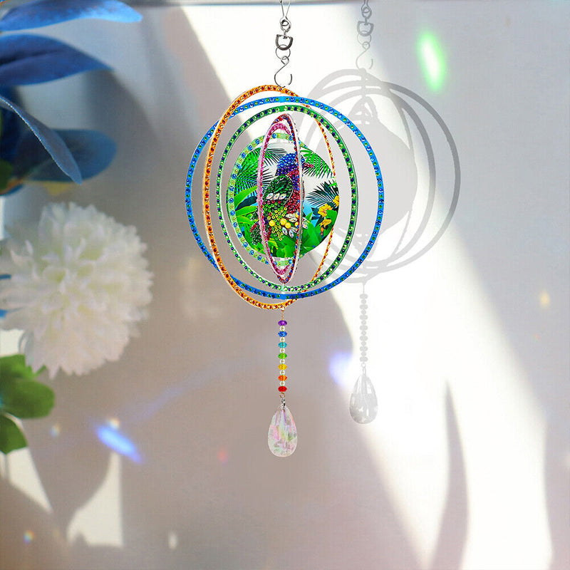 DIY Diamond Painting Double-sided Hanging Rotatable Wind Chime (GSP207)
