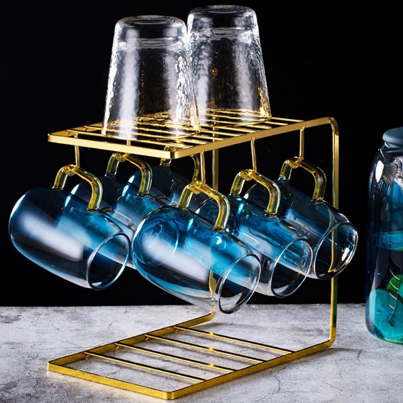 Drying Organizer Metal Mug Holder Coffee Mug Storage Rack Holder Mug Cups Stand