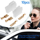 10 Sets Universal T-Type 2 Pin DC Power Male Female Plastic Metal Plug Connector