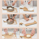 Silicone Kneading Dough Bag Flour Mixer Bags Kitchen Tools with Tie (L)
