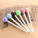 Cute Novelty Candy Color Lollipops Gel Black Ink Pen Supplies Office School T0J8