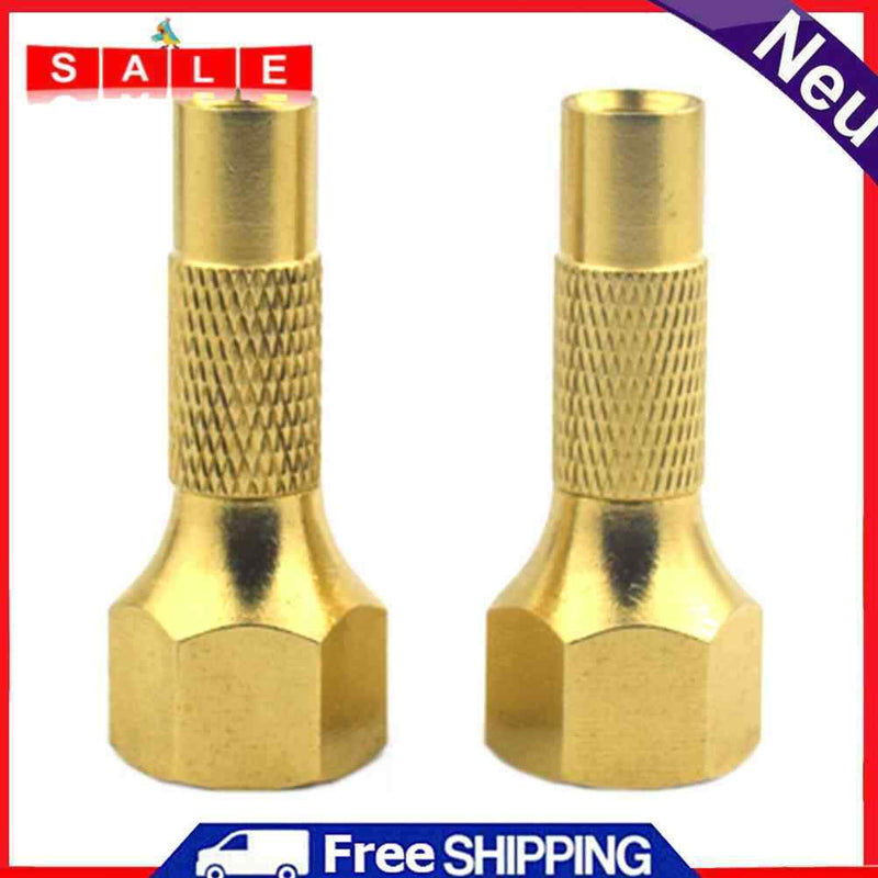 2pcs Tire Air Chuck for Tire Pump Inflator Gauge Brass Screw-On Tire Air Chuck
