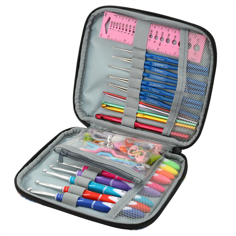 Multi Styles Crochet Set Gauge Needles Knitting DIY Lace Crochet Accessories