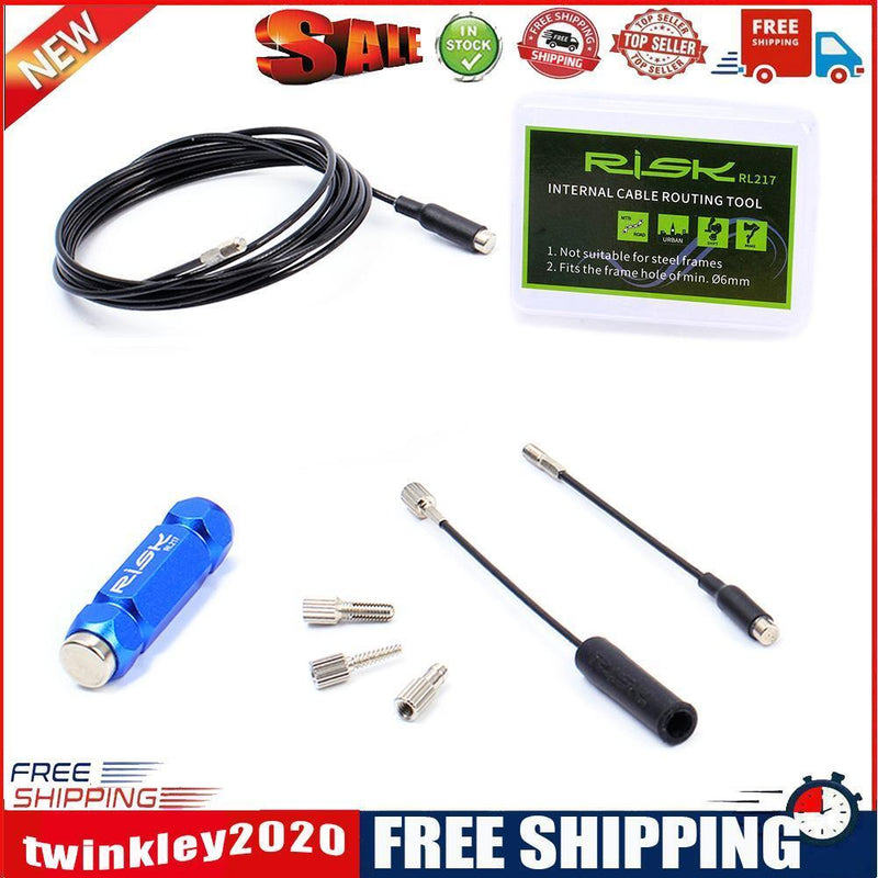 RISK MTB Bike Internal Cable Routing Tool Bicycle Magnet Inner Cable Guide
