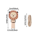 Decoration 10 Pcs/Set Craft Decoration Wooden Clip Photo Clip With Hemp Rope