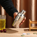 Stainless Steel Bamboo Trapezoid Bartending Cocktail Set Barware Shaker Bar Set