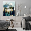 Full Embroidery 3 Strands 11CT Mountain Forest Stamped DIY Cross Stitch Decor