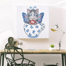 DIY Mosaic Cat Animal Part Drill Special Shape Diamond Painting Kit (YX037)