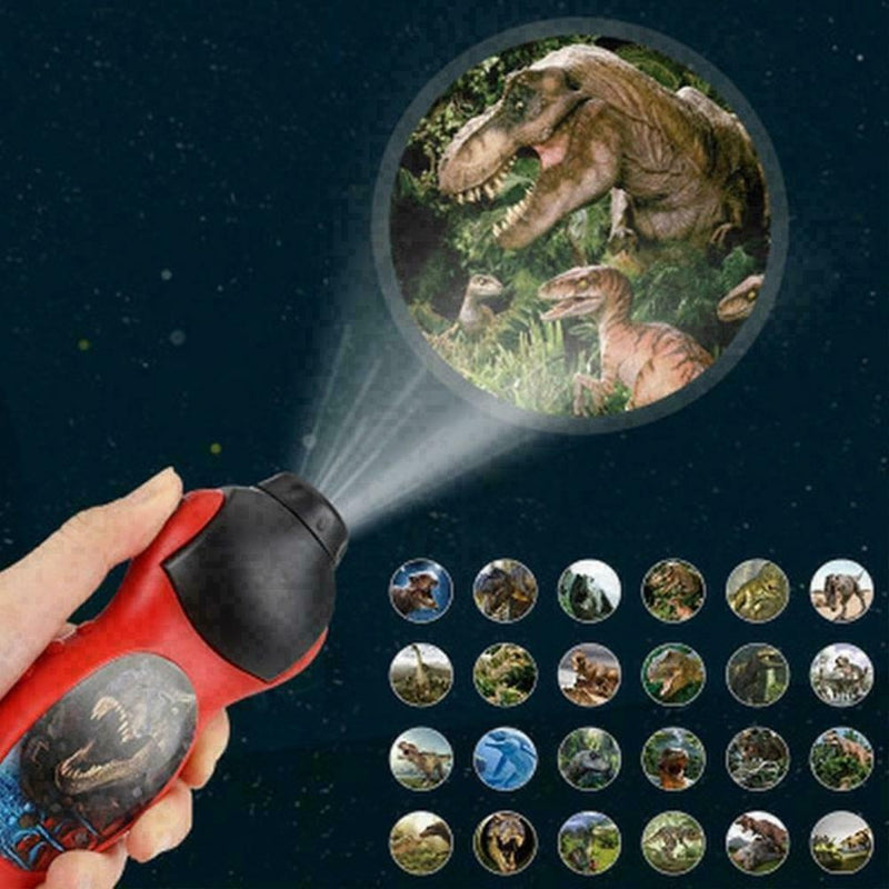 Dinosaur Pattern Torch Projector Flashlight Kids Bedtime R3D5 N7T4 Story Q0Z4