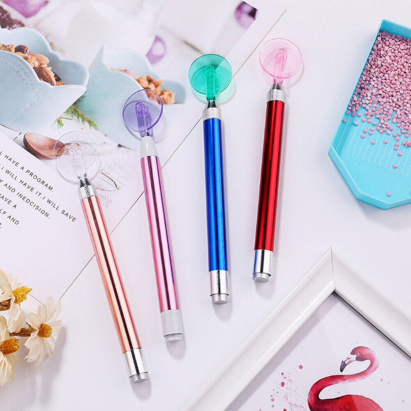 6 x Colorful Dot Drills, Pen Wheel, Diamond Painting Roll with Tape