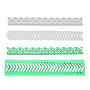 2pcs Lace Decorations Cutting Dies Stencils Scrapbook Embossing DIY Cards-2