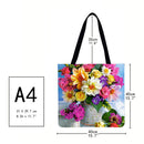 Multicolor flowers Printed Shoulder Shopping Bag Casual Large Tote Handbag