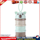 Portable Baby Food Storage Box Bear Shape Milk Powder Container (B Green) Newly