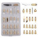 Wood Burning Pen Tips Kit Soldering Iron Head Set Stencil Pyrography Marking