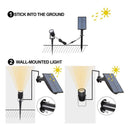 Solar Spike Spot Lights 4W Outdoor Garden Lawn Led IP65 Lamps (Warm White)
