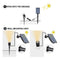Solar Spike Spot Lights 4W Outdoor Garden Lawn Led IP65 Lamps (Warm White)