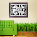 5DDIY Diamond Painting Cross Stitch Dog Home is Where Rhinestone Embroidery