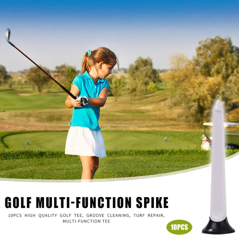 10x Golf Ball Holder Rubber Cushion Tee Plastic Golf Tees Training Practice