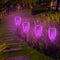 Solar Plug Lamp Solar Charging Flikering LED Light Decoration Garden (2pcs)