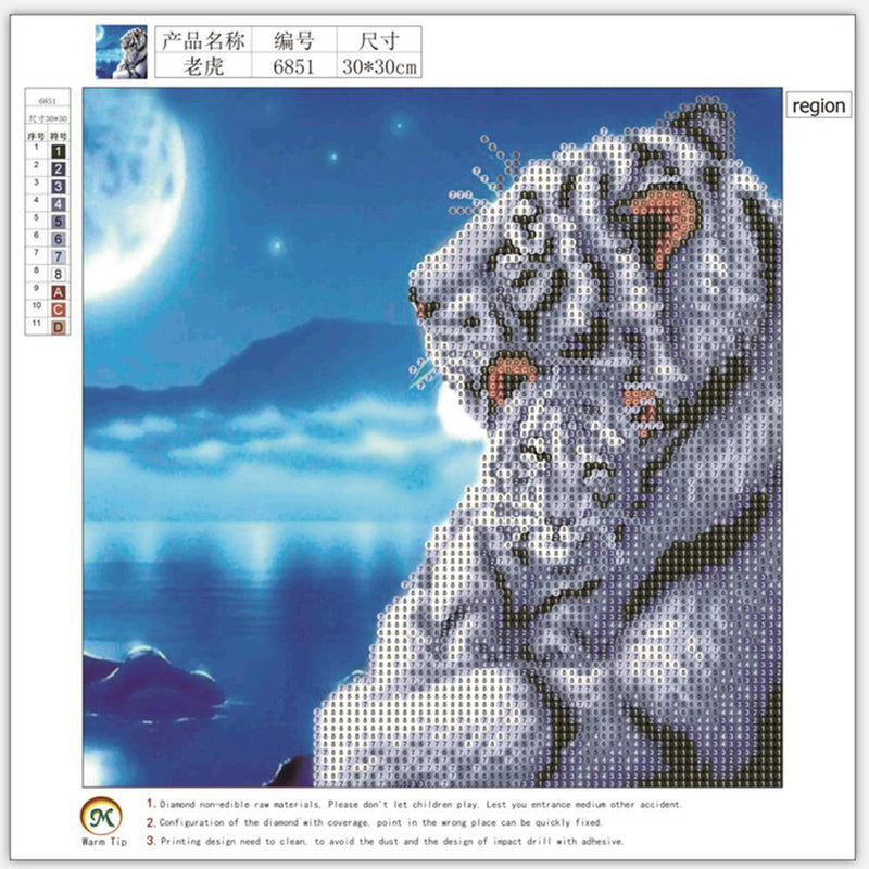 5D Rhinestone Diamond Painting Cross Stitch DIY Embroidery Mosaic Decor Newly