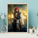5D DIY Diamond Painting Kits Full Round Drill Captain Jack Mosaic Picture Wall