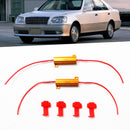 1 Pair Waterproof Anti-Flashing Decoder Turn Signal Lamp 8ohm 50W Load Resistor