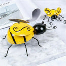 Home Garden Wall Hanging Backyard Ornament Metal Art Bumble Bee Wall Decoration