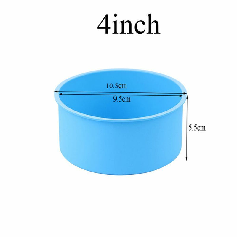 Dish Silicone Cake Pan Tray Muffin Mousse Mould Round Pattern Pudding Mold