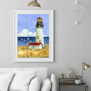 DIY 5D Mosaic Lighthouse Rhinestone Painting Kit Full Round Diamond Drawing