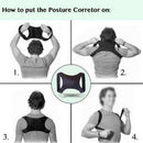Back Shoulder Support Body Brace Belt Posture Corrector Lumbar Support Belt