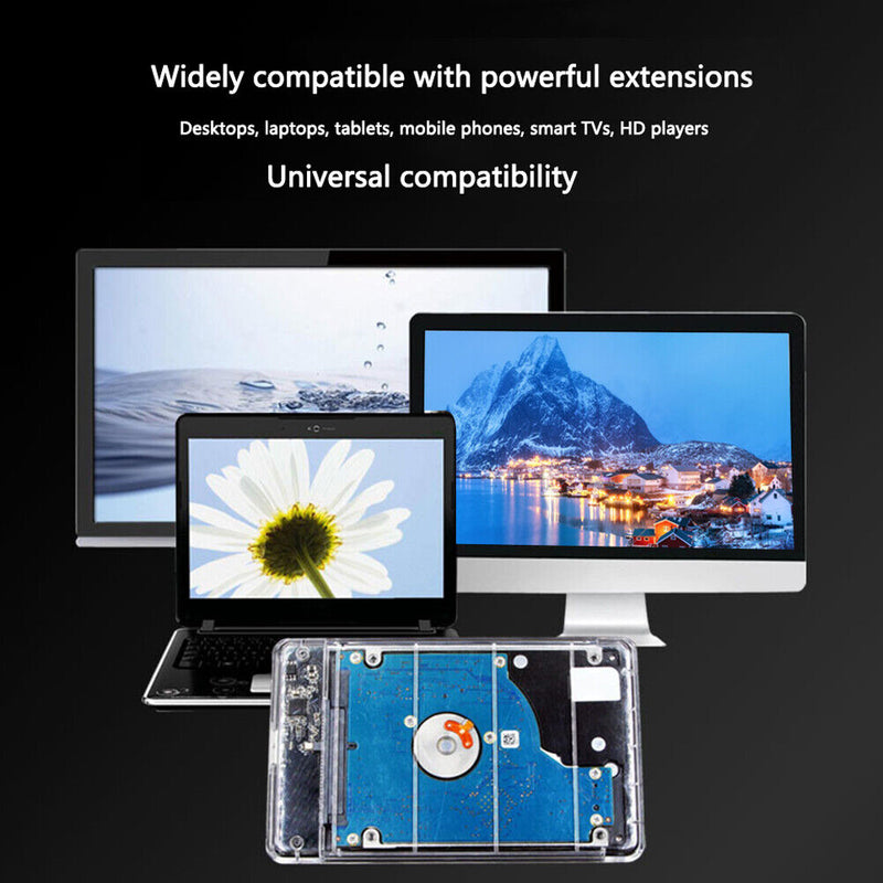 2.5 inch HDD SSD Case for Laptop PC SATA III to USB 3.0 Hard Disk Enclosure Box