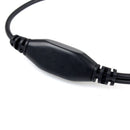 2Pin PTT Throat Mic Covert Acoustic Earpiece Headset Headphone For Baofeng UV-5R