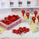 40 Pcs/Box Map Markers Wooden Drawing Photo Wall Studs Pretty I7T3 Boa Pins C9R6
